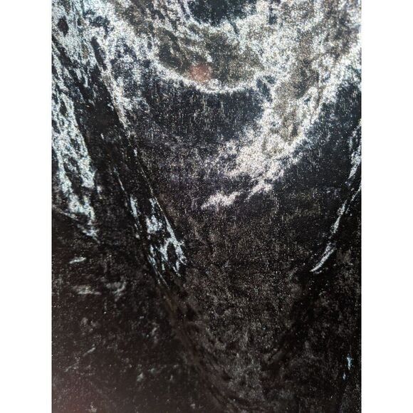 Womens Entro Blue Velvet Ladder Sleeve Off The Shoulder Top Sz M - Picture 9 of 11